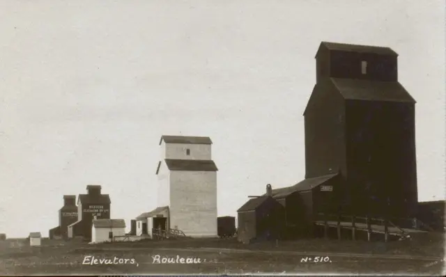 The grain elevators